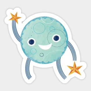 Hello Moon Sticker